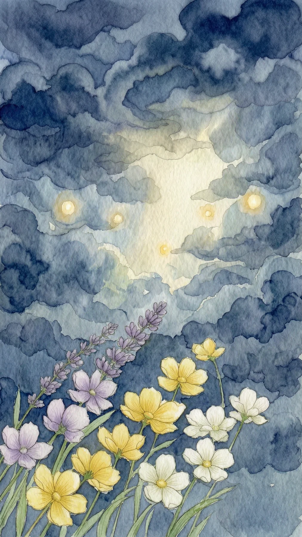 花孩子朝天空和家园方向急切伸展的绘本画面