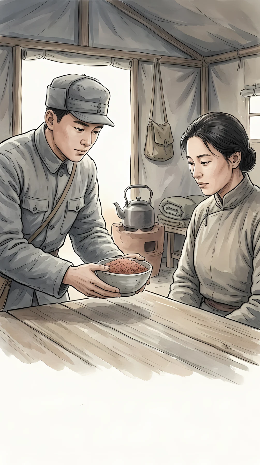 《一个粗瓷大碗》课文配图